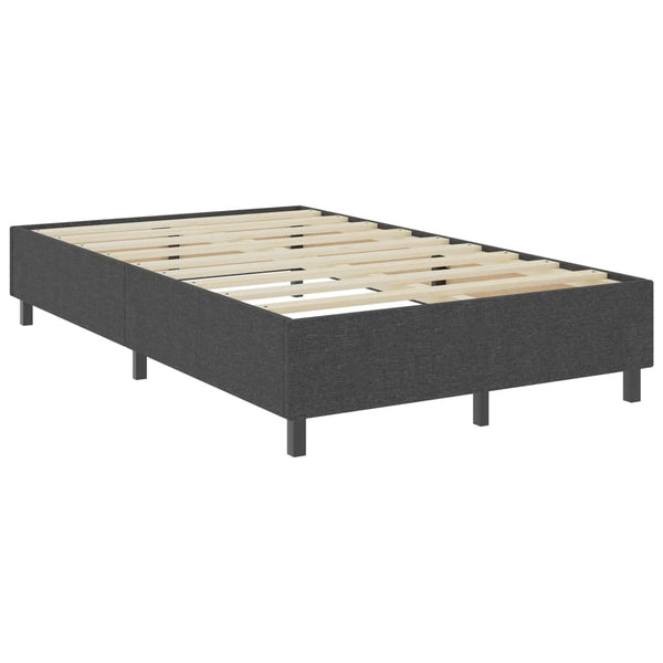 vidaXL Dark Grey Fabric Box Spring Bed 120x200 cm