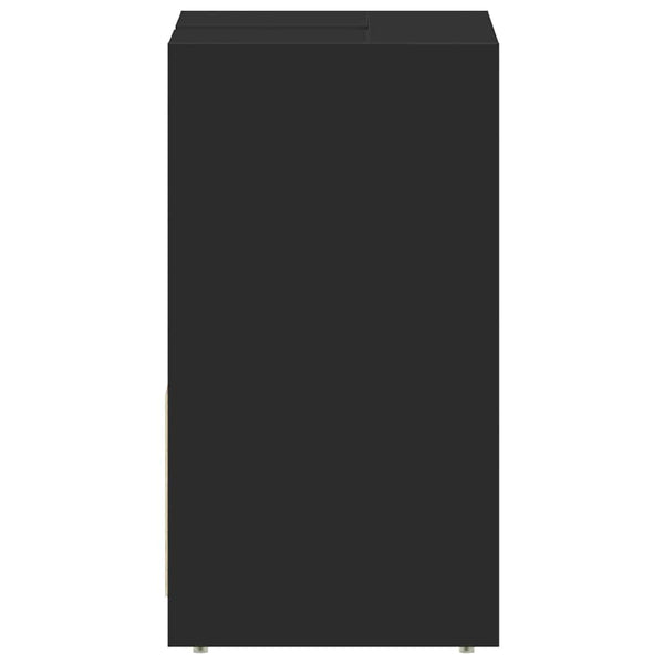 vidaXL Bathroom Cabinet Black 60x33x61 cm Engineered Wood