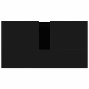vidaXL Bathroom Cabinet Black 60x33x61 cm Engineered Wood