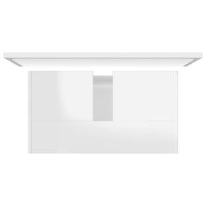 vidaXL Bathroom Furniture Set High Gloss White Engineered Wood