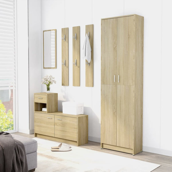 vidaXL Wardrobe Sonoma Oak 55x25x189 cm Engineered Wood