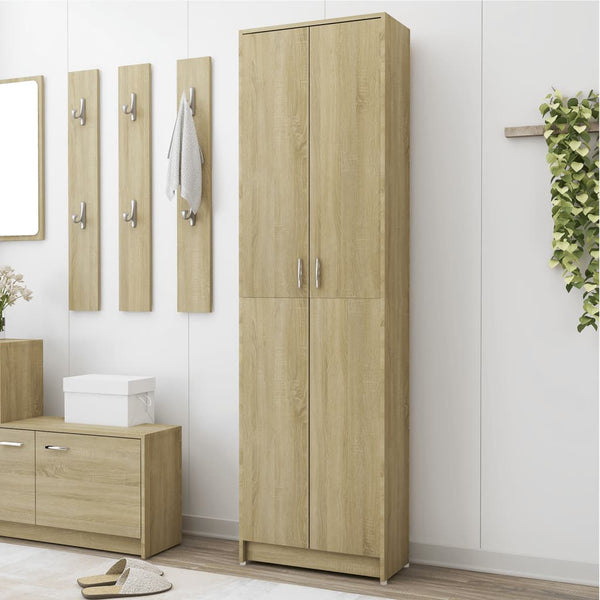 vidaXL Wardrobe Sonoma Oak 55x25x189 cm Engineered Wood