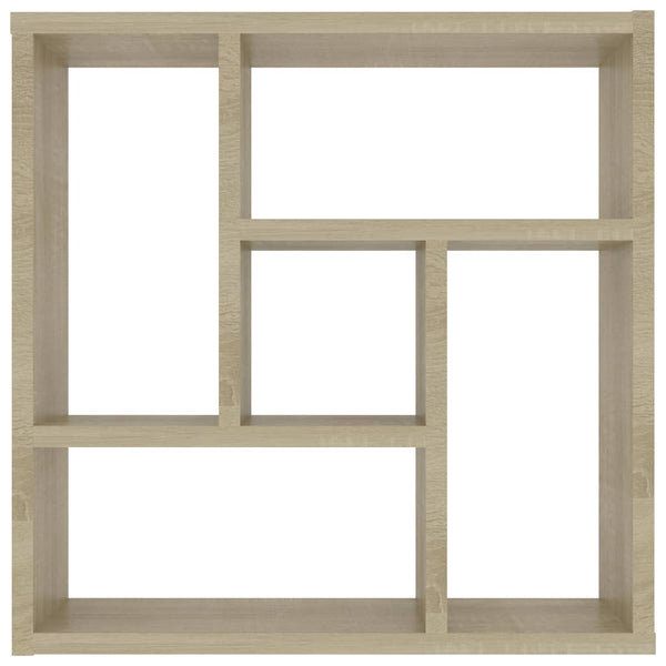 vidaXL Wall Shelf Sonoma Oak 45.1x16x45.1 cm Engineered Wood