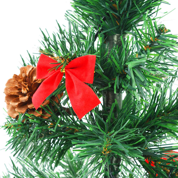 vidaXL Artificial Christmas Tree with Lights & Baubles Green 64 cm