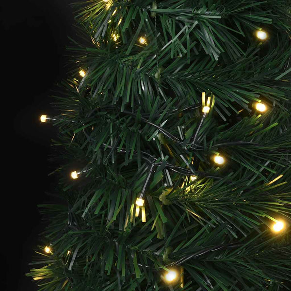 vidaXL Artificial Pop-Up Christmas Tree with Lights Green 180 cm