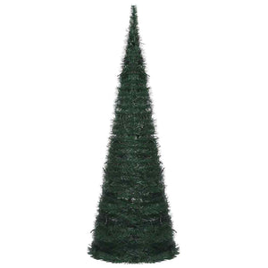 vidaXL Artificial Pop-Up Christmas Tree with Lights Green 180 cm