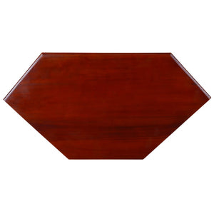 vidaXL Corner TV Cabinet Classic Brown Solid Mahogany Wood