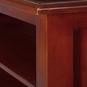 vidaXL Corner TV Cabinet Classic Brown Solid Mahogany Wood