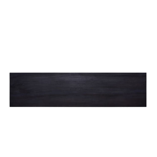 vidaXL Console Table Black 120x30x75 cm Solid Mahogany Wood