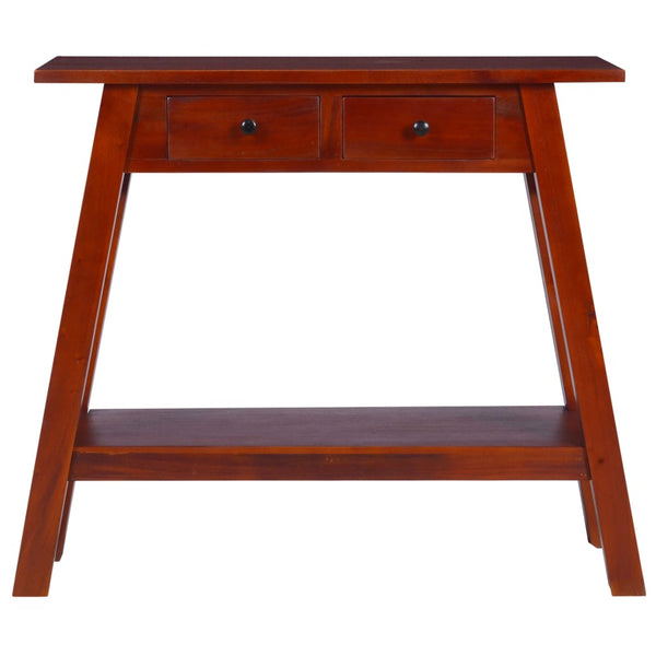 vidaXL Console Table Classic Brown 90x30x75 cm Solid Mahogany Wood