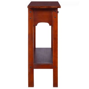 vidaXL Console Table Classic Brown 90x30x75 cm Solid Mahogany Wood