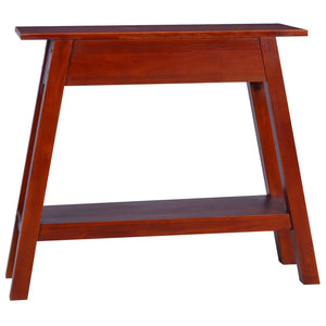 vidaXL Console Table Classic Brown 90x30x75 cm Solid Mahogany Wood