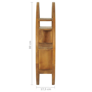 Yin Yang Wandregal Teak Massivholz 80cm