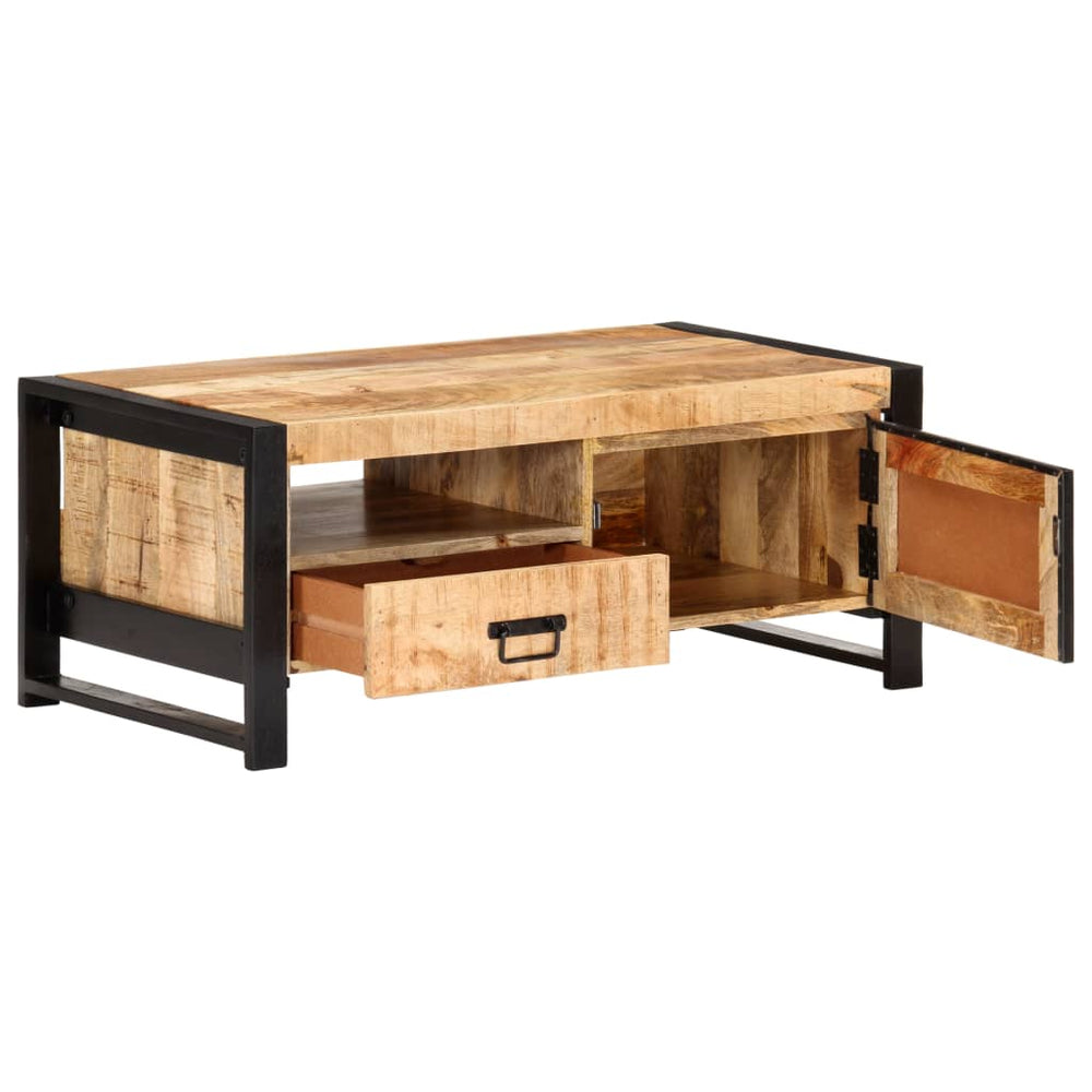 vidaXL Coffee Table 100x50x40 cm Rough Mango Wood