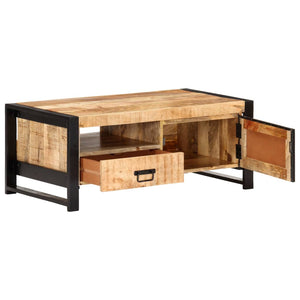 vidaXL Coffee Table 100x50x40 cm Rough Mango Wood