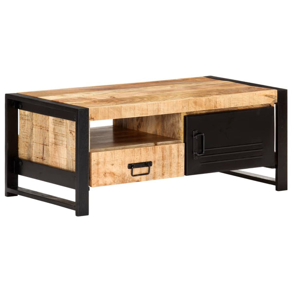 vidaXL Coffee Table 100x50x40 cm Rough Mango Wood