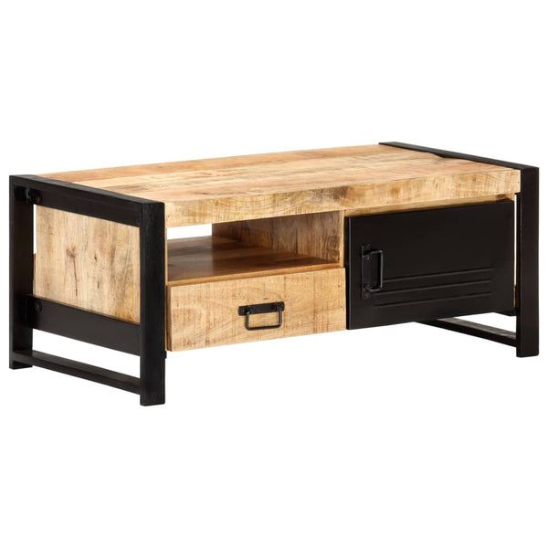 vidaXL Coffee Table 100x50x40 cm Rough Mango Wood