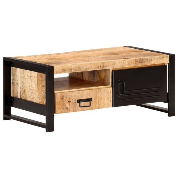 vidaXL Coffee Table 100x50x40 cm Rough Mango Wood