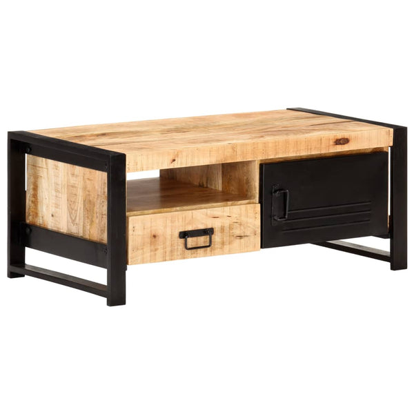 vidaXL Coffee Table 100x50x40 cm Rough Mango Wood