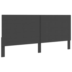 vidaXL Box Spring Bed Dark Grey Fabric 200x200 cm