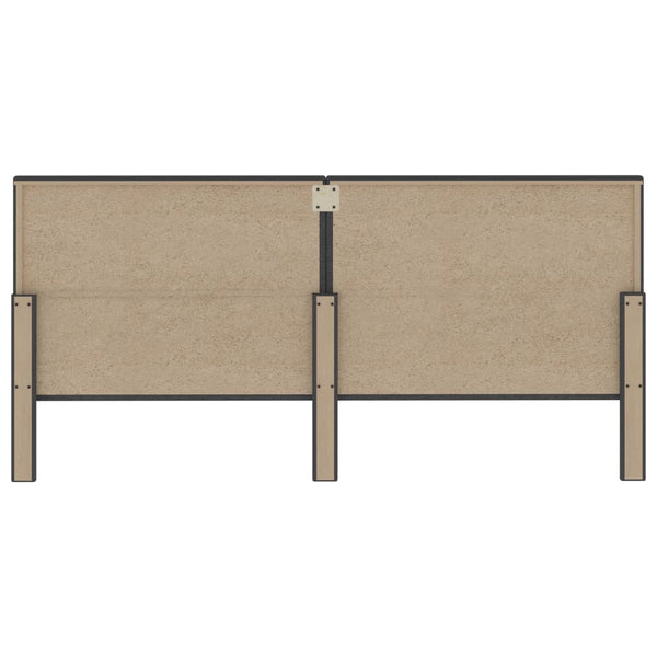 vidaXL Box Spring Bed Dark Grey Fabric 200x200 cm
