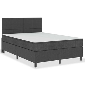 vidaXL Dark Grey Fabric Box Spring Bed 180x200 cm