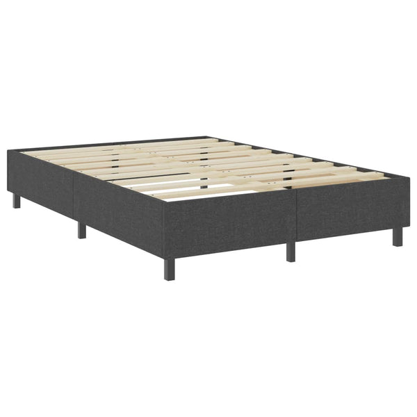 vidaXL Dark Grey Fabric Box Spring Bed 180x200 cm