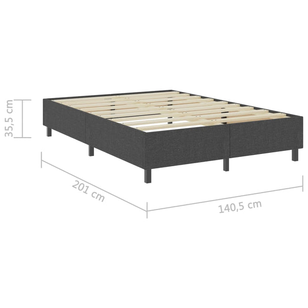 vidaXL Dark Grey Fabric Box Spring Bed 180x200 cm