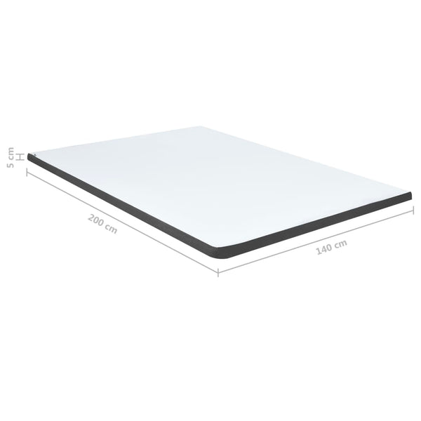 vidaXL Dark Grey Fabric Box Spring Bed 180x200 cm