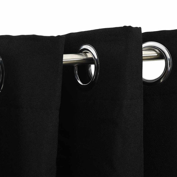 Schwarze Verdunkelungsvorhänge 140x245cm, 2er-Set