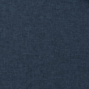 vidaXL Blackout Curtains with Hooks Linen Look 2 pcs Blue 140x175 cm