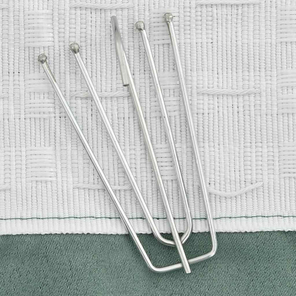 vidaXL Blackout Curtain with Hooks Linen Look Green 290x245 cm