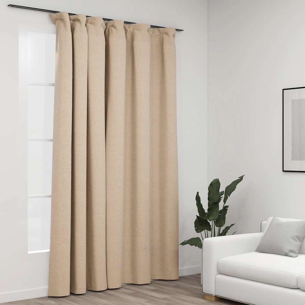 Beige Verdunkelungsvorhang 290x245 cm