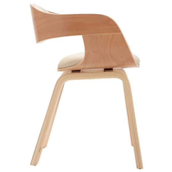 vidaXL Dining Chairs 4 pcs. Bentwood and Faux Leather