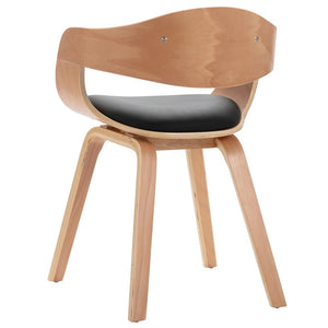 vidaXL Dining Chairs 4 pcs. Bentwood and Faux Leather