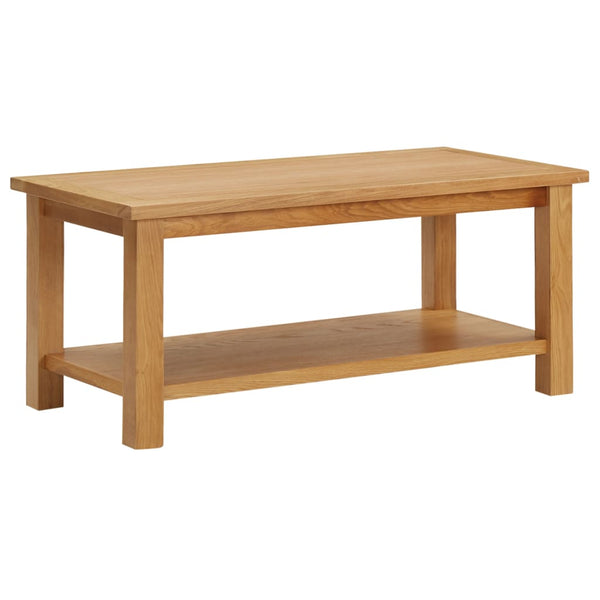 vidaXL Coffee table 90 x 45 x 40 cm solid oak