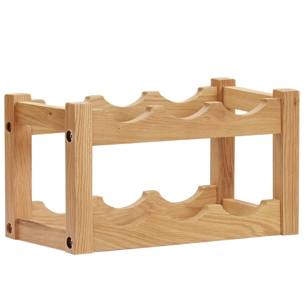 vidaXL Wine Rack for 6 Bottles 37 x 21 x 21 cm Solid Oak