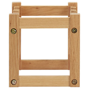 vidaXL Wine Rack for 6 Bottles 37 x 21 x 21 cm Solid Oak