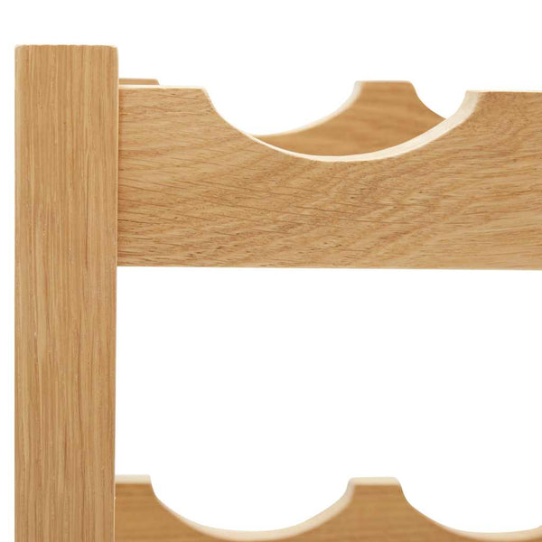 vidaXL Wine Rack for 12 Bottles 47 x 21 x 36 cm Solid Oak Wood