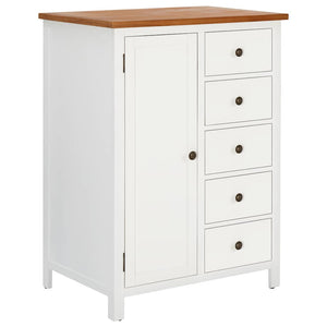 vidaXL Wardrobe 76x52x105 cm Solid Oak Wood