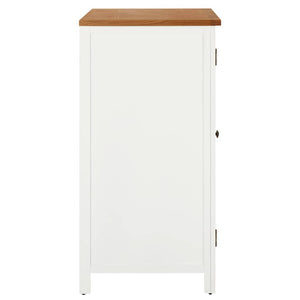 vidaXL Wardrobe 76x52x105 cm Solid Oak Wood