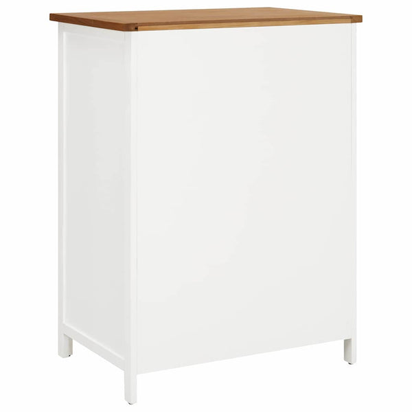 vidaXL Wardrobe 76x52x105 cm Solid Oak Wood