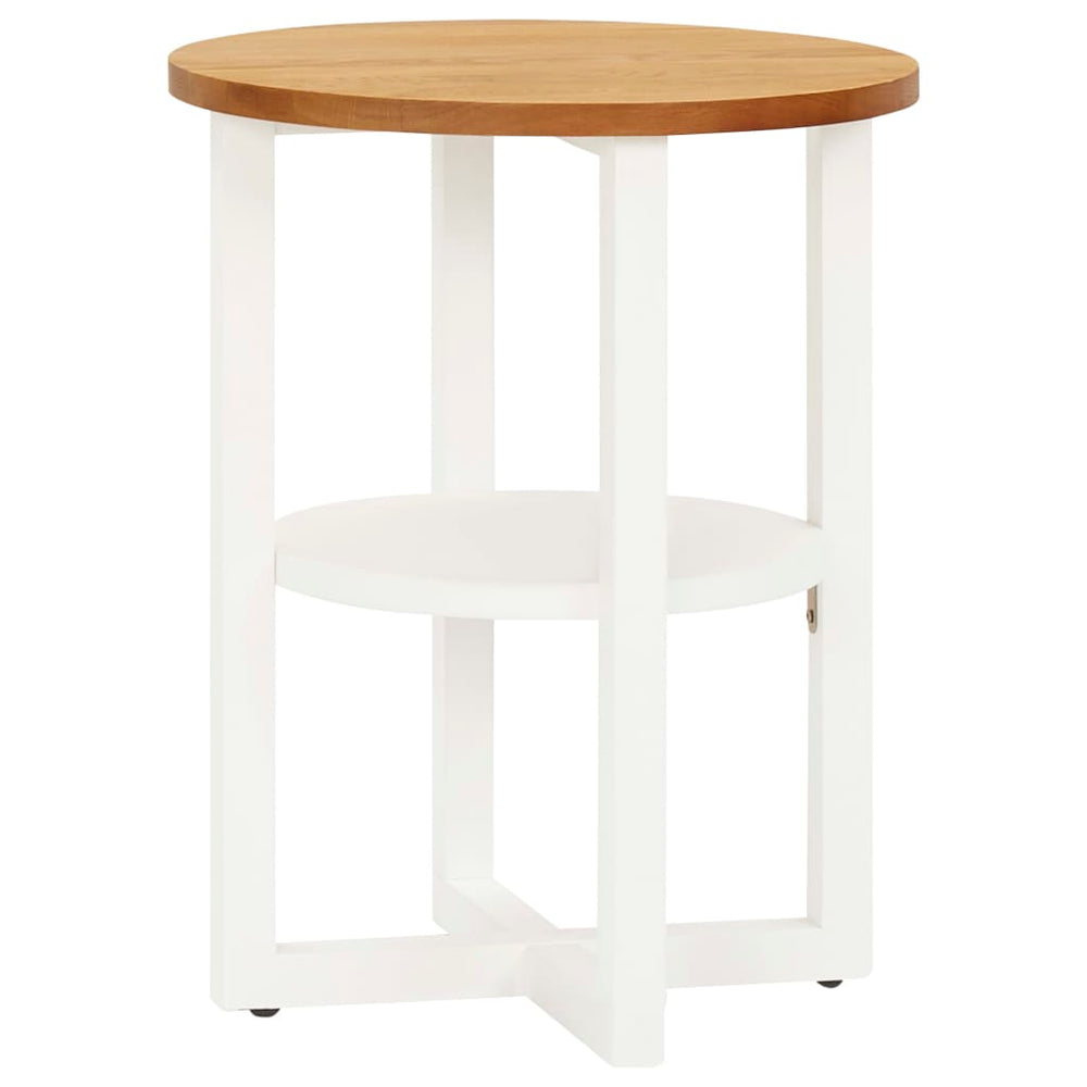 vidaXL Side Table 40x50 cm Solid Oak
