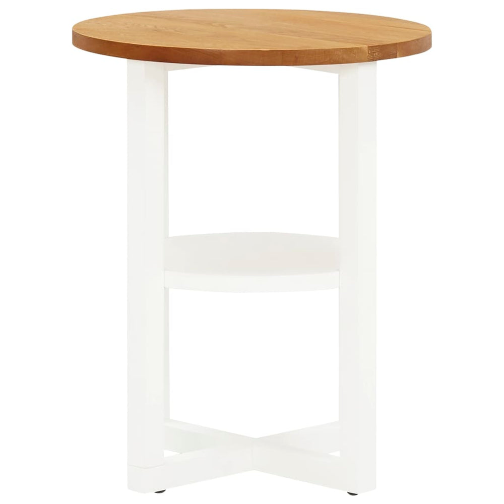 vidaXL Side Table 40x50 cm Solid Oak