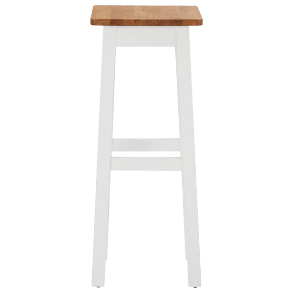 vidaXL Bar Stools 2 pcs. Solid Oak