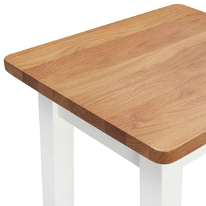 vidaXL Bar Stools 2 pcs. Solid Oak