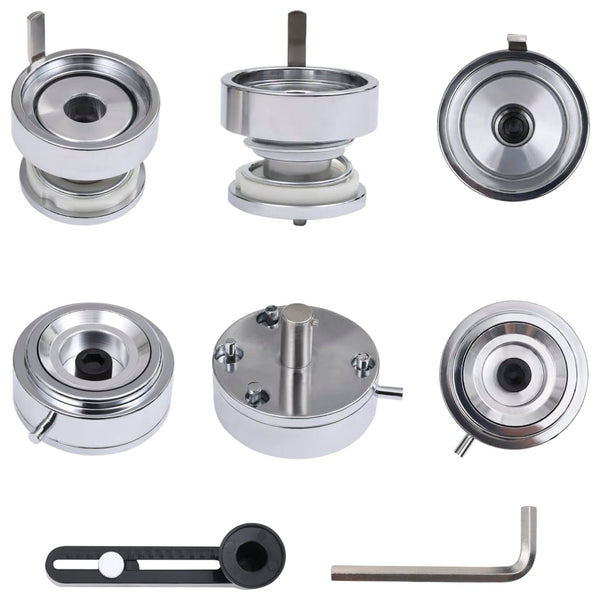 vidaXL Button Maker with Circle Cutter Swivel Punch 44 mm