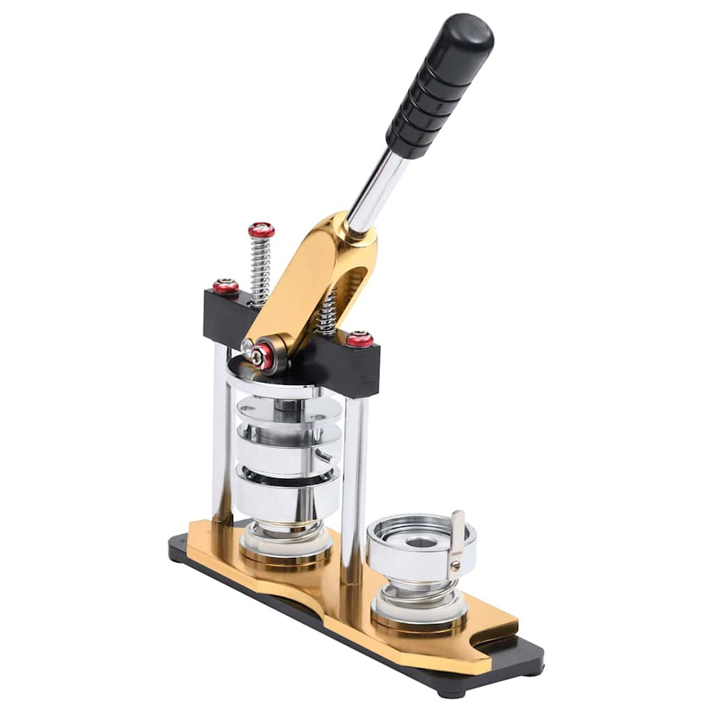 vidaXL Button Maker with Circle Cutter Swivel Punch 37 mm