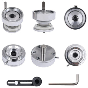 vidaXL Button Maker with Circle Cutter Swivel Punch 37 mm