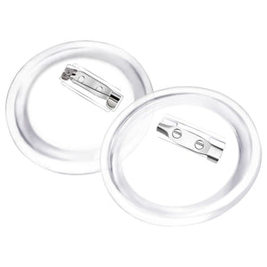 vidaXL Pin Button Set 100 pcs Acrylic 58 mm